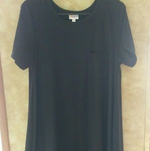 Solid black Lularoe Carly Like New